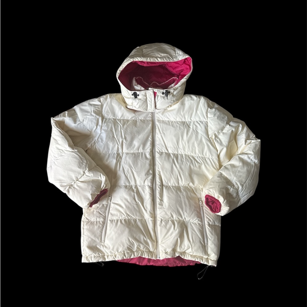Land’s End women’s Goose Down reversible winter puffer jacket